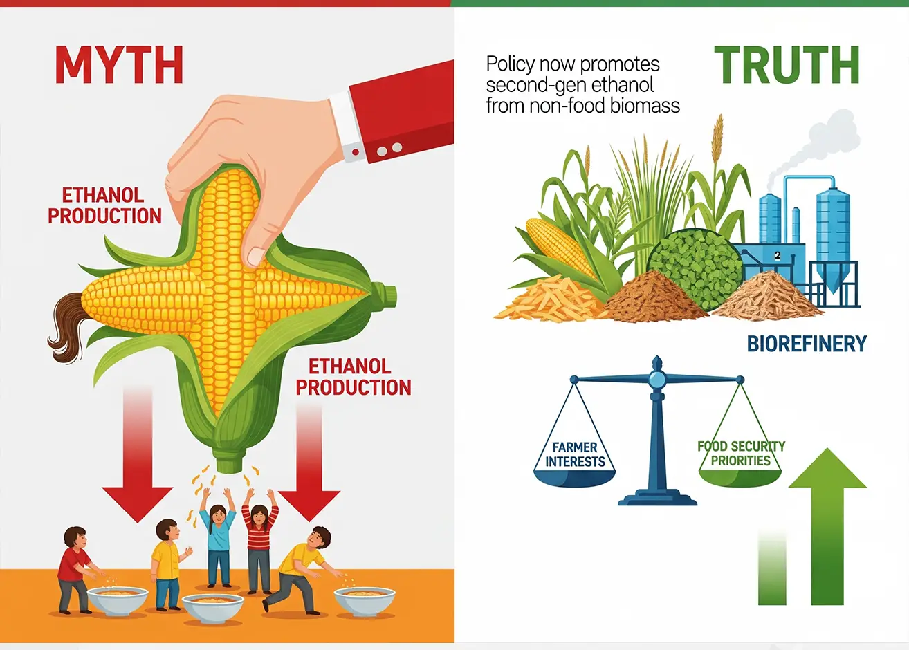 Ethanol leads to food shortages