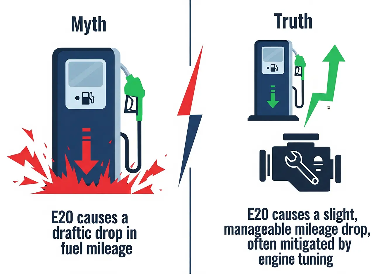 drastically reduces fuel mileage