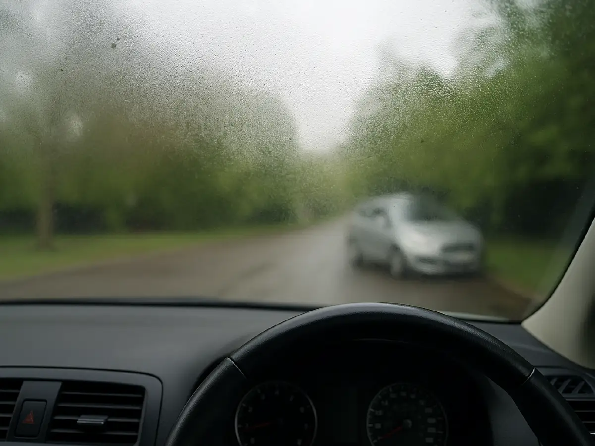 foggy windshield