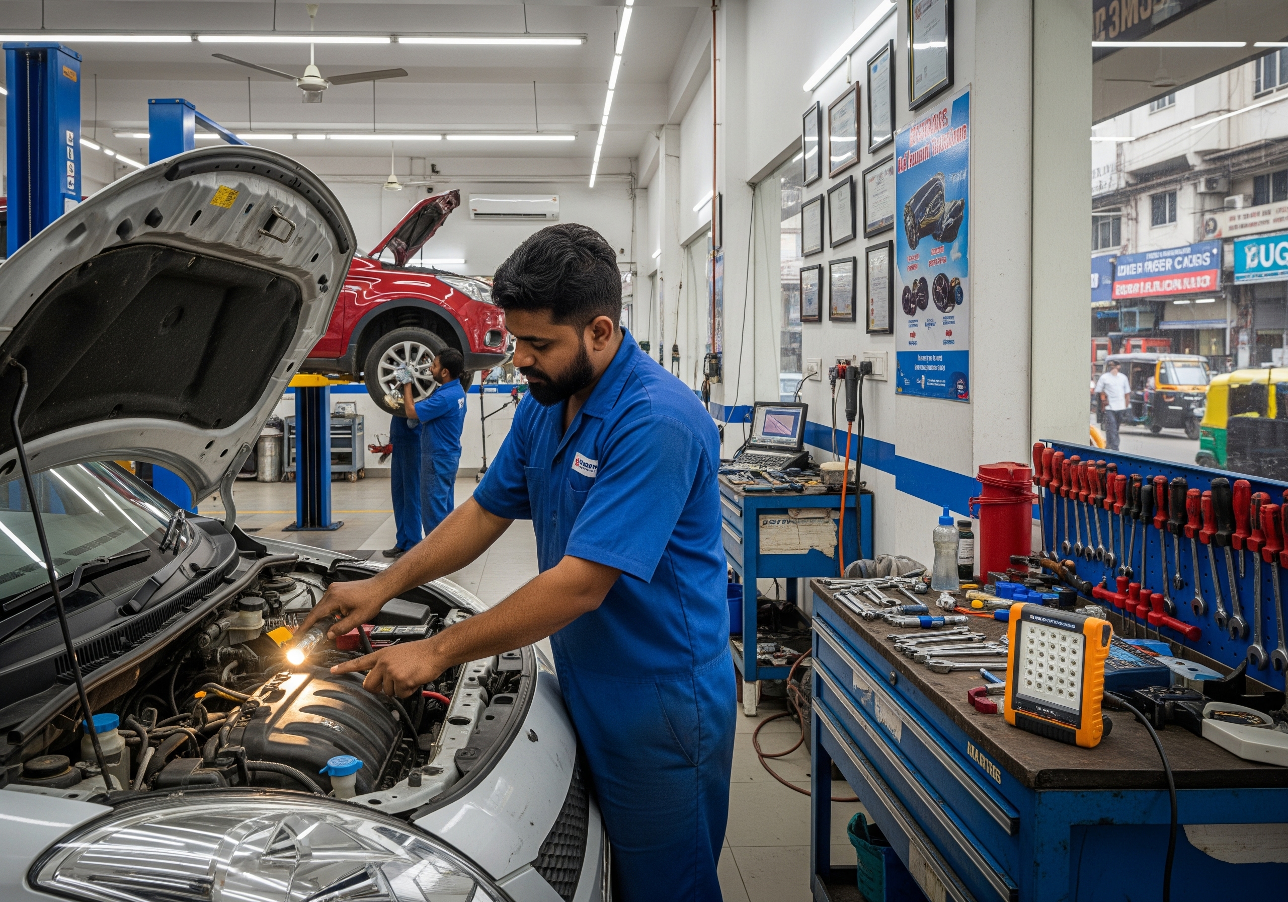 used car - servicing