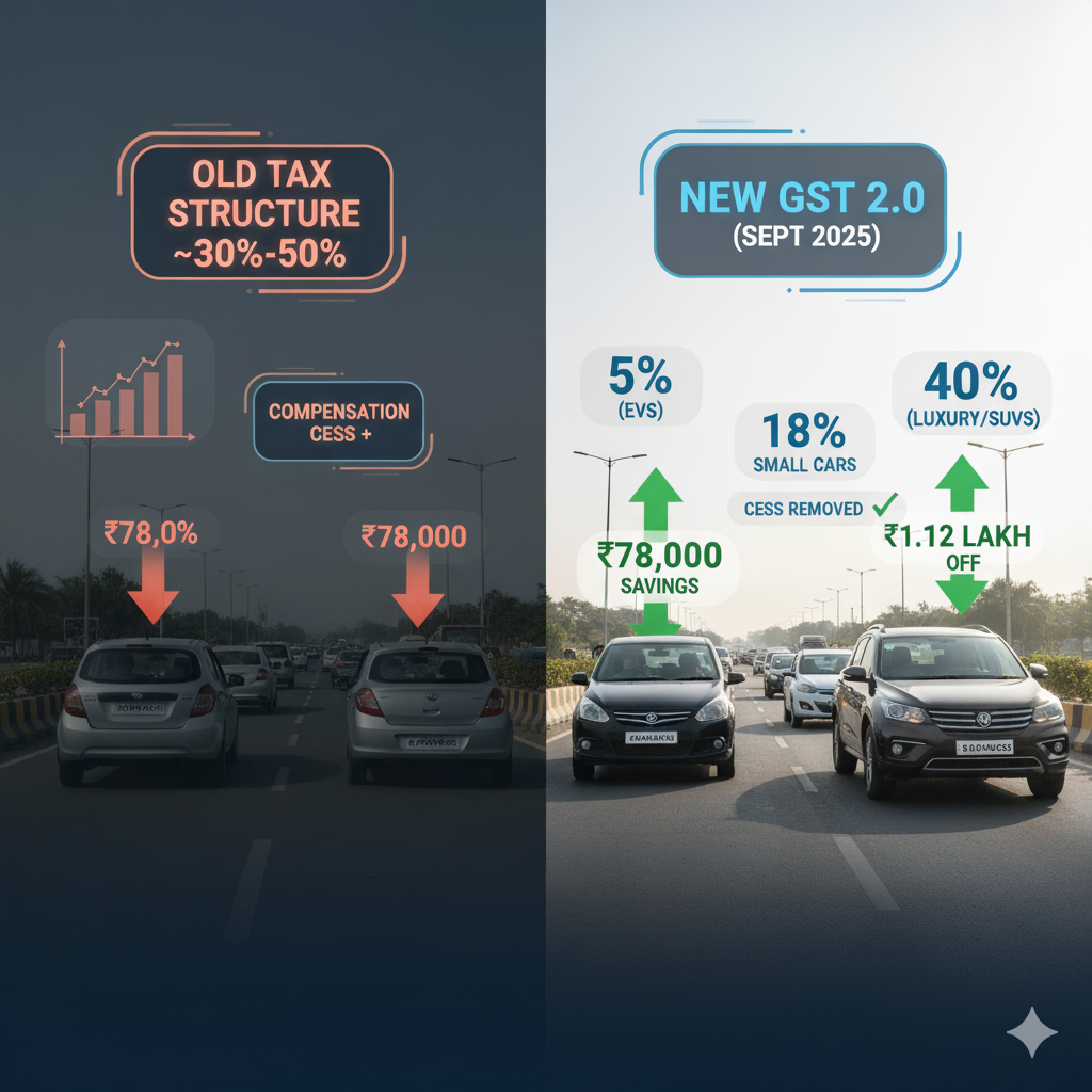 How the New GST Slab Changes Affect Car Prices in India: What Buyers Need to Know
