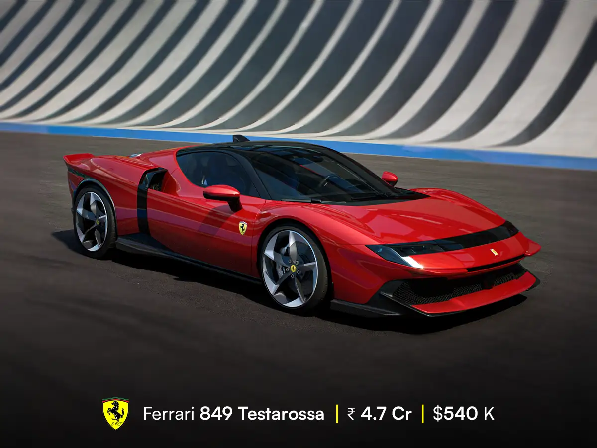 Ferrari 849 Testarossa Price: Starts at $540,000 (₹ 4.7 Crore)