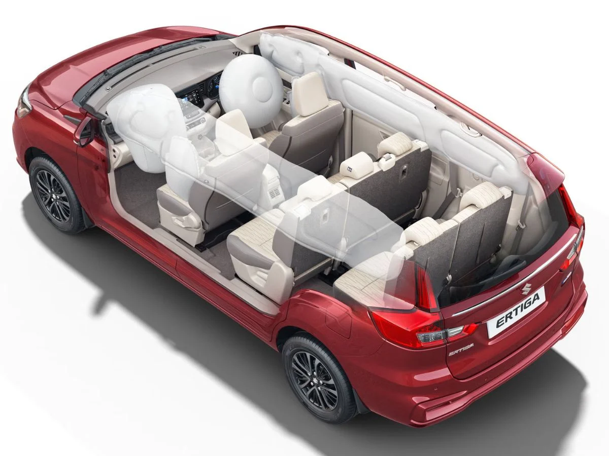 2025 maruti suzuki ertiga six airbags car safety