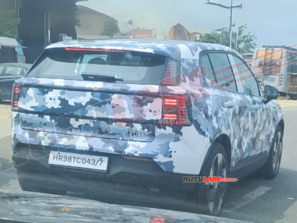 2025 Volvo EX30 spotted on test in India