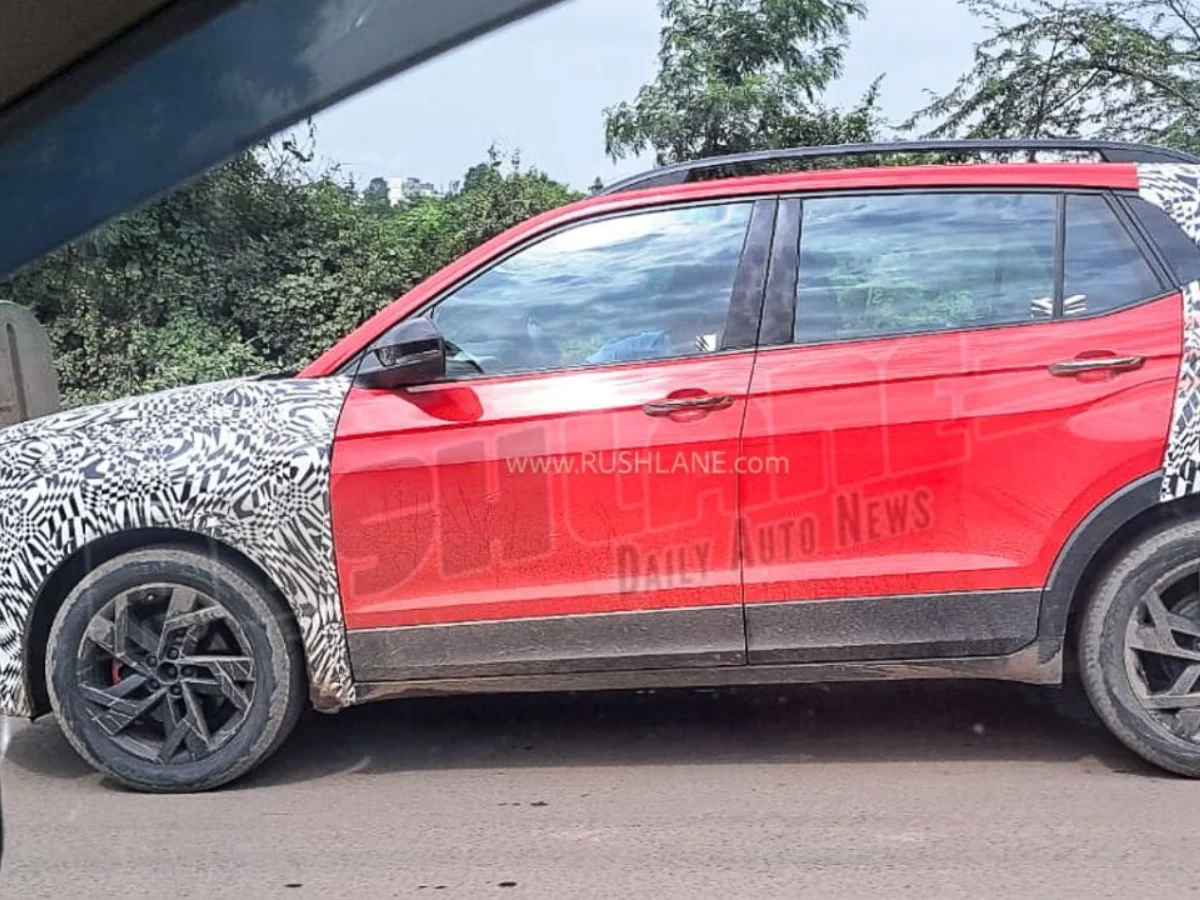 2025 Skoda Kushaq facelift spotted