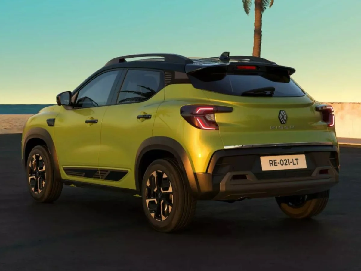 2025 renault kiger rear three quarters