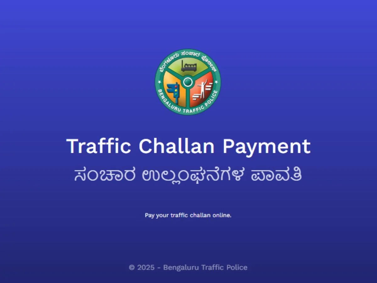 traffic challan payment karnataka news bangalore traffic police website