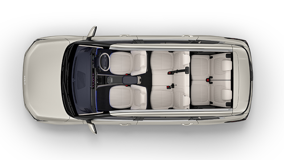 Carens Clavis EV All Seats Top View