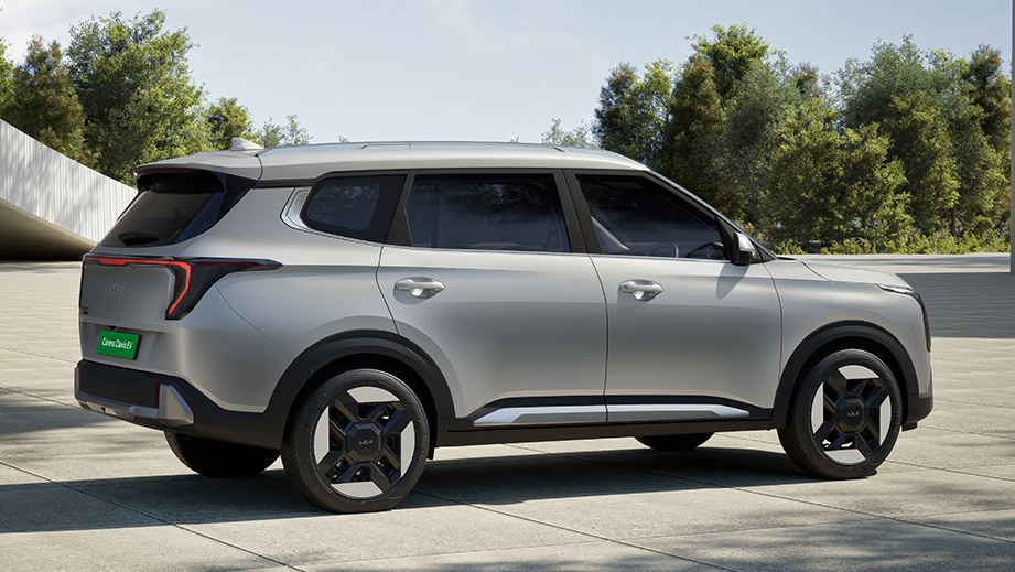 Carens Clavis EV Rear Right Side View