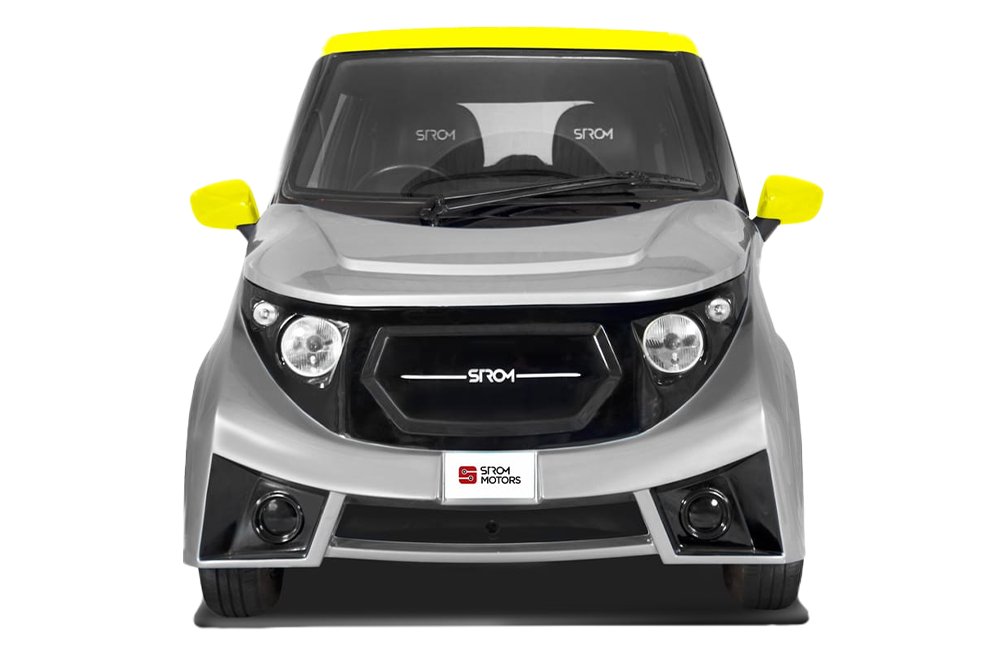Strom Motors R3 Silver With Yellow Roof