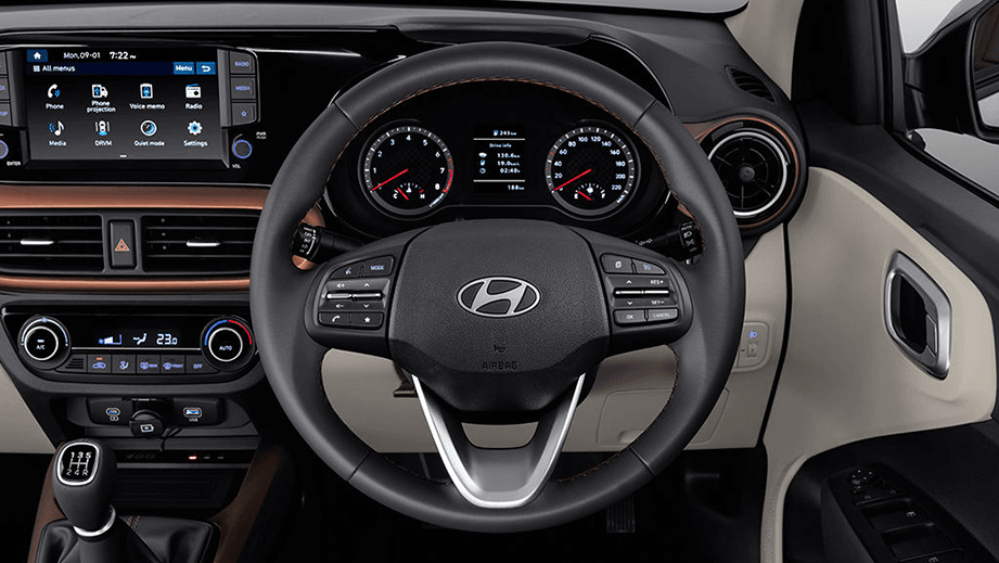 Hyundai Aura Steering