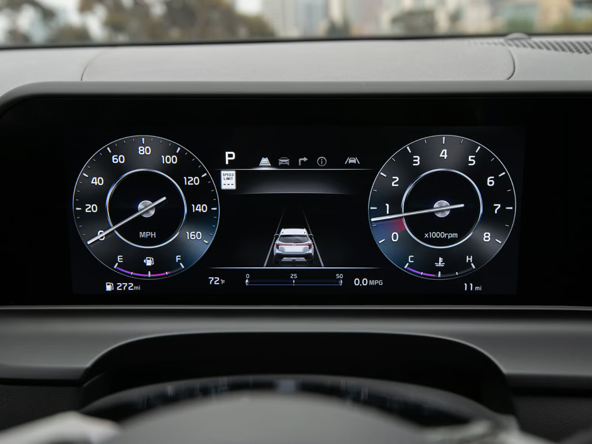 Kia Seltos Facelift Instrument Cluster
