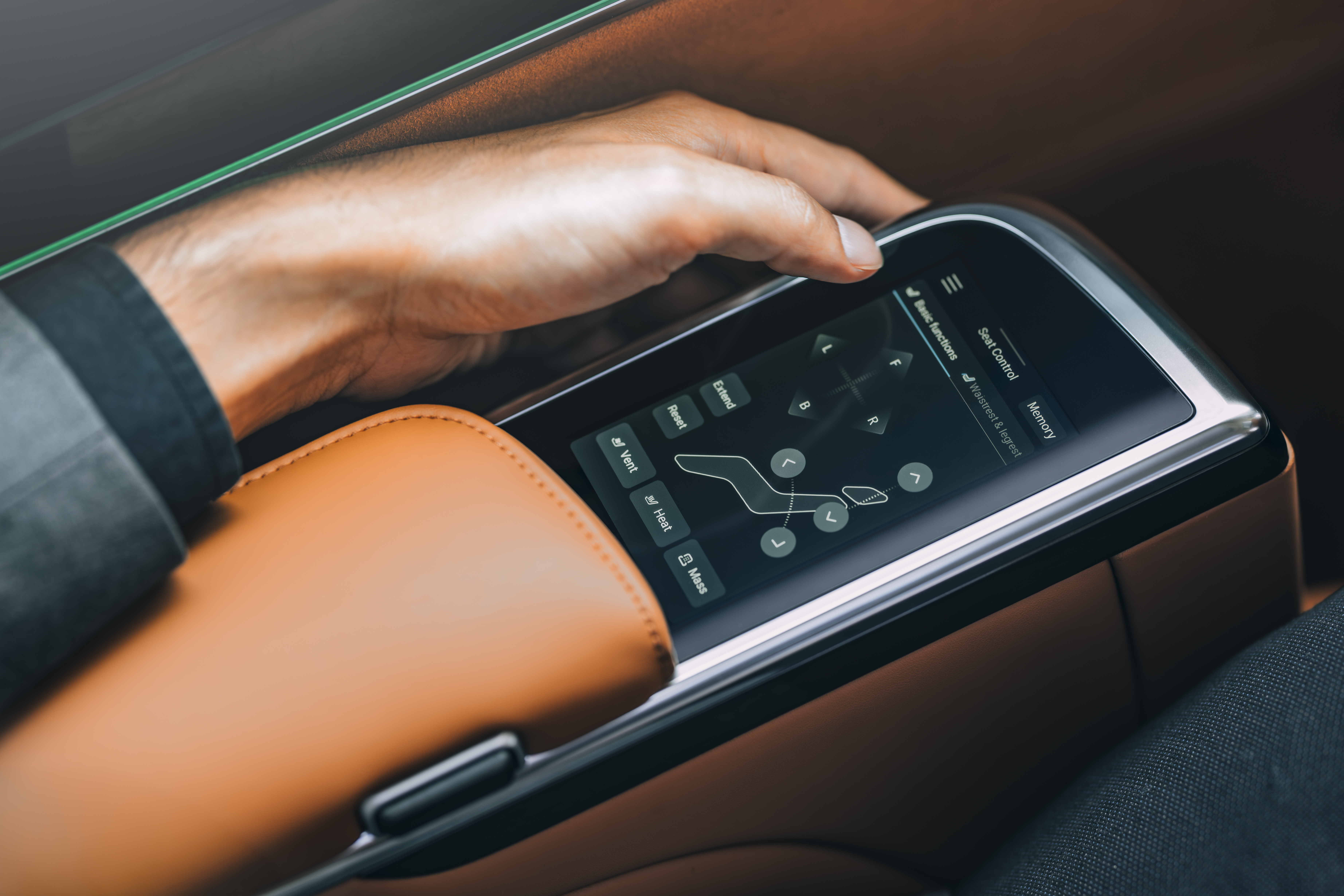 Intelligent armrest screen